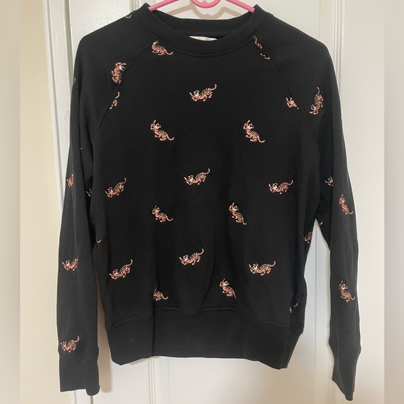 Spiritual Gangster Tiger Old School Pullover In Black Dits - Picture 5 of 8